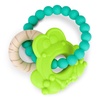 image:imageBright Starts Ribbit Ring Silicone Teether with Frog Charm and Teething Ring EasyGrip Baby Teether for Sore Gums Ages 3 Months