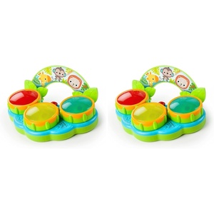 image:imageBright Starts Safari Beats Musical Drum Toy with Lights Ages 3 Months  Multi Pack of 21 Count Pack of 2