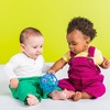 image:imageBright Starts Oball EasyGrasp Rattle BPAFree Infant Toy in Blue Age Newborn and up 4 Inches Pack of 2Azul