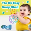 image:imageBright Starts Oball EasyGrasp Rattle BPAFree Infant Toy in Blue Age Newborn and up 4 Inches Pack of 2Azul