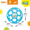 image:imageBright Starts Oball EasyGrasp Rattle BPAFree Infant Toy in Blue Age Newborn and up 4 Inches Pack of 2Azul