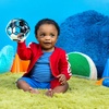 image:imageBright Starts Oball EasyGrasp Rattle BPAFree Infant Toy in Blue Age Newborn and up 4 Inches Pack of 2Black  White Soccer Ball