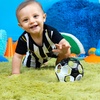 image:imageBright Starts Oball EasyGrasp Rattle BPAFree Infant Toy in Blue Age Newborn and up 4 Inches Pack of 2BlackWhite Soccer Pack of 2