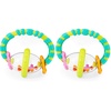 image:imageBright Starts Grab amp Spin Baby Rattle amp BPAFree Teether Toy Ages 3 Months 1 Count Pack of 2Grab  Spin Pack of 2