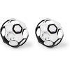 image:imageBright Starts Oball EasyGrasp Rattle BPAFree Infant Toy in Blue Age Newborn and up 4 Inches Pack of 2BlackWhite Soccer Pack of 2
