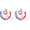 image:imageBright Starts Oball EasyGrasp Rattle BPAFree Infant Toy in Blue Age Newborn and up 4 Inches Pack of 2RedBlue Soccer