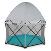 image:imageSummer Infant Pop n Play SE Hex Playard 6Sided Sweet Life Edition Aqua Sugar Color  Full Coverage Play Pen for Indoor and Outdoor Use  Fast Easy and Compact Fold Aqua SugarAqua Sugar SE