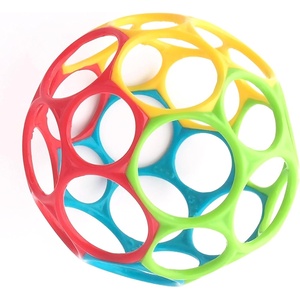 image:imageBright Starts Oball EasyGrasp Rattle BPAFree Infant Toy in Blue Age Newborn and up 4 Inches Pack of 2