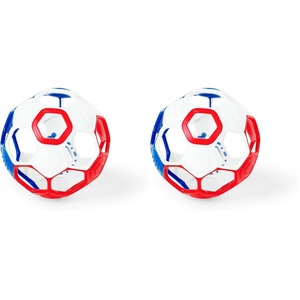 image:imageBright Starts Oball EasyGrasp Rattle BPAFree Infant Toy in Blue Age Newborn and up 4 Inches Pack of 2RedBlue Soccer