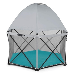 image:imageSummer Infant Pop n Play SE Hex Playard 6Sided Sweet Life Edition Aqua Sugar Color  Full Coverage Play Pen for Indoor and Outdoor Use  Fast Easy and Compact Fold Aqua SugarAqua Sugar SE